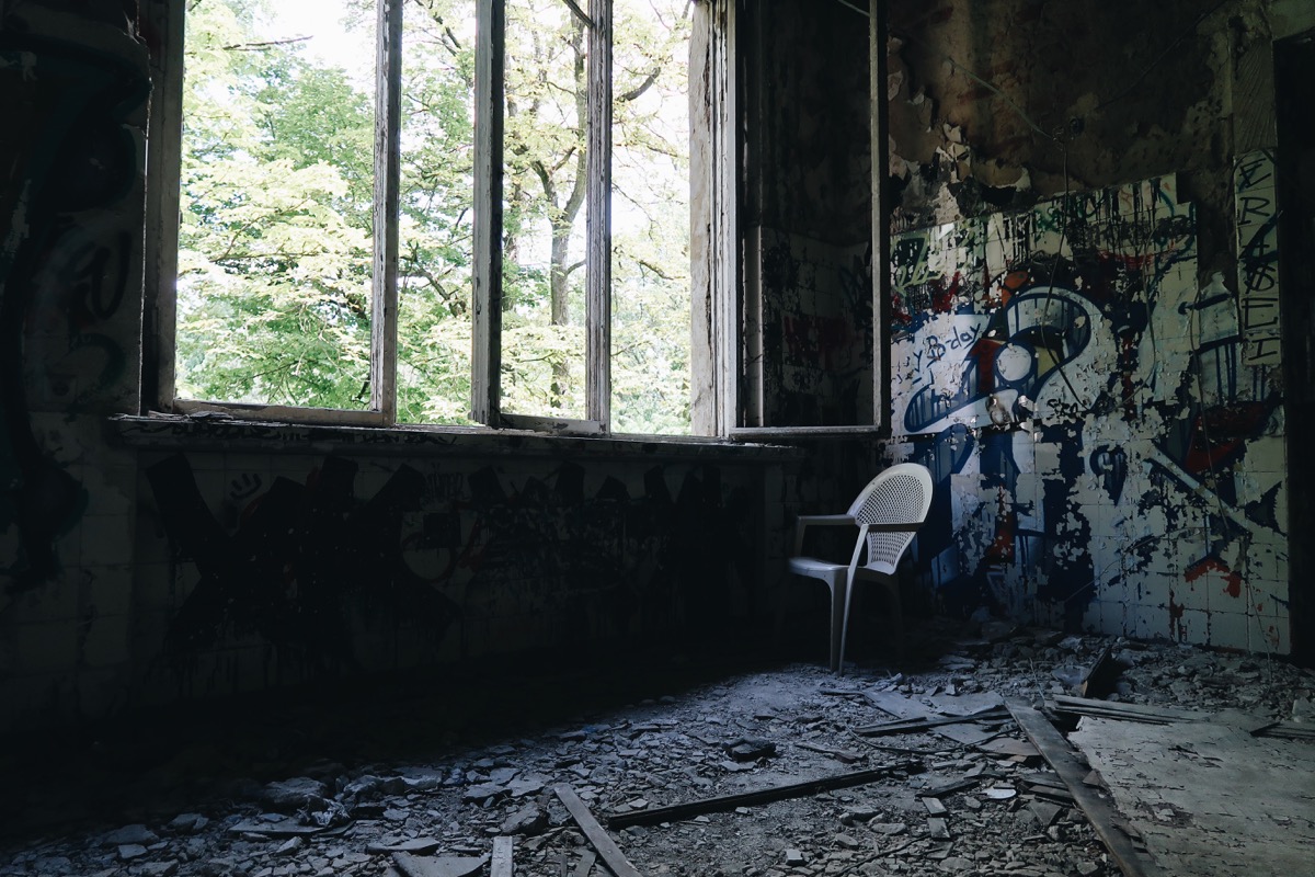 The abandoned Königin Elisabeth Hospital